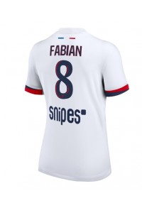 Paris Saint-Germain Fabian Ruiz #8 Fotballdrakt Borte Klær Dame 2025-26 Korte ermer
